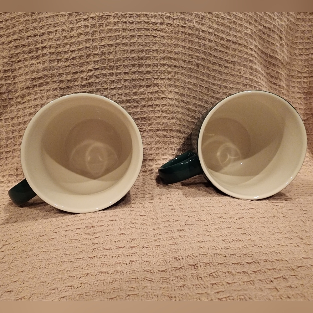 Set of two, 12 fl oz.Starbucks green coffee mugs - Picture 5 of 6